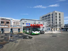 安陽市北廠街、彰德路公交充電樁雨棚膜結構接近尾聲